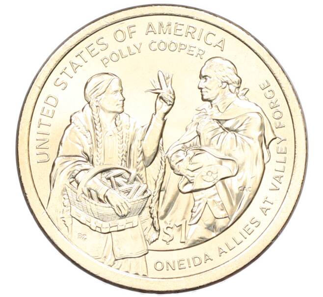 Монета 1 доллар 2026 года (P) США «Коренные Американцы (Сакагавея) — Полли Купер» (Артикул: M2-92688) — Фото №1