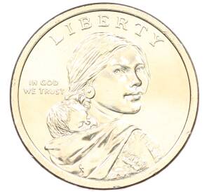 1 доллар 2026 года (P) США «Коренные Американцы (Сакагавея) — Полли Купер» — Фото №2