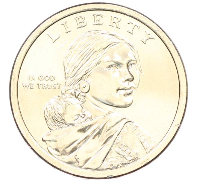 Монета 1 доллар 2026 года (P) США «Коренные Американцы (Сакагавея) — Полли Купер» (Артикул: M2-92688) — Фото №2