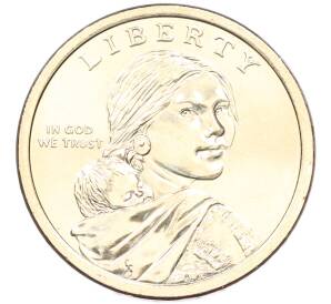 1 доллар 2026 года (P) США «Коренные Американцы (Сакагавея) — Полли Купер» — Фото №2