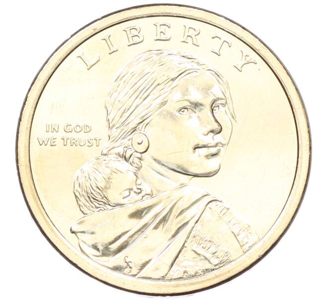 Монета 1 доллар 2026 года (P) США «Коренные Американцы (Сакагавея) — Полли Купер» (Артикул: M2-92690) — Фото №2