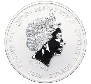 1 доллар 2023 года Тувалу «Боги Олимпа — Артемида» — Фото №2