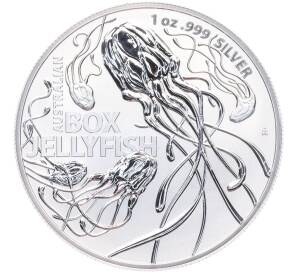 1 доллар 2023 года Австралия «Самая опасная в Австралии — Австралийская коробчатая медуза» — Фото №1