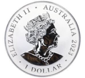 1 доллар 2023 года Австралия «Самая опасная в Австралии — Австралийская коробчатая медуза» — Фото №2