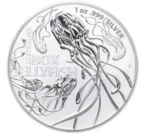 1 доллар 2023 года Австралия «Самая опасная в Австралии — Австралийская коробчатая медуза» — Фото №1