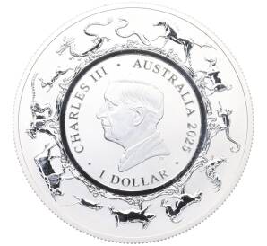 1 доллар 2025 года Австралия «Китайский гороскоп — Год Змеи» — Фото №2