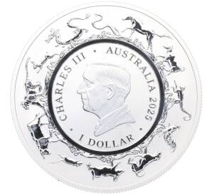 1 доллар 2025 года Австралия «Китайский гороскоп — Год Змеи» — Фото №2
