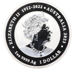 1 доллар 2023 года Австралия «Дракон и карп кои» — Фото №2