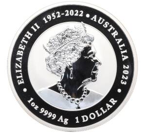 1 доллар 2023 года Австралия «Дракон и карп кои» — Фото №2