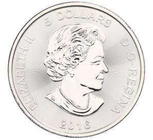 5 долларов 2016 года Канада «Хищники — Пума» — Фото №2