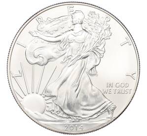 1 доллар 2014 года США «Шагающая Свобода» — Фото №1