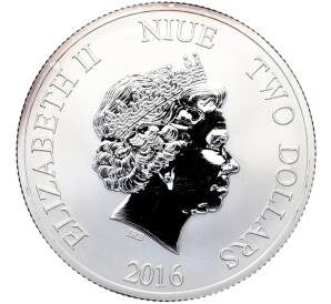 2 доллара 2016 года Ниуэ «Бисса» — Фото №2