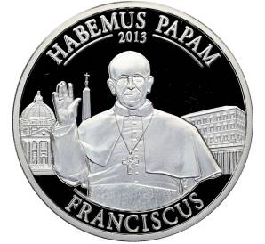 5 долларов 2013 года Острова Кука «Habemus Papam — Франциск» — Фото №1