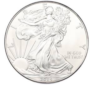 1 доллар 2014 года США «Шагающая Свобода» — Фото №1