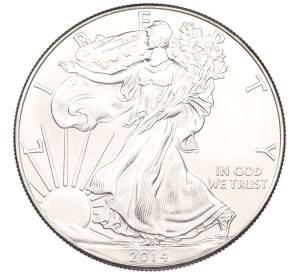 1 доллар 2014 года США «Шагающая Свобода» — Фото №1