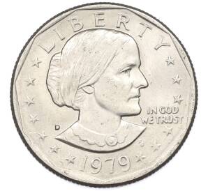 1 доллар 1979 года D США «Сьюзен Энтони» — Фото №1