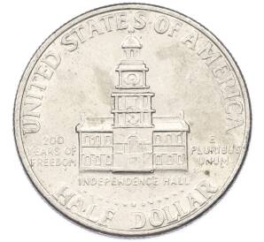 1/2 доллара (50 центов) 1976 года США «200 лет Независимости» — Фото №2