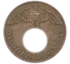 1 рейхспфенниг 1937 года J Германия — Фото №1