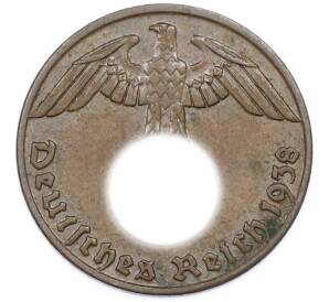 1 рейхспфенниг 1938 года J Германия — Фото №1