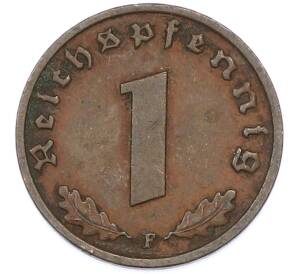 1 рейхспфенниг 1938 года F Германия — Фото №2