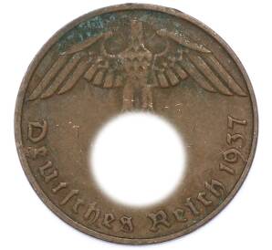 1 рейхспфенниг 1937 года D Германия — Фото №1