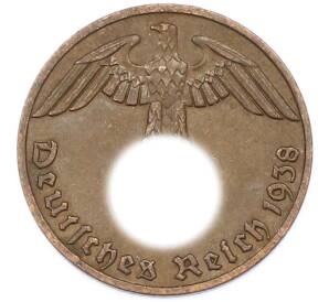 1 рейхспфенниг 1938 года E Германия — Фото №1