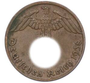 1 рейхспфенниг 1938 года B Германия — Фото №1