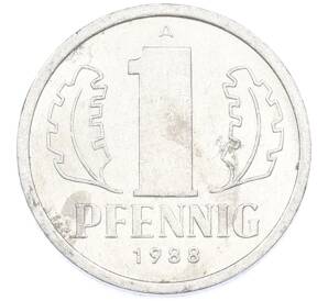 1 пфенниг 1988 года Восточная Германия (ГДР) — Фото №1