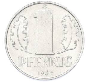 1 пфенниг 1964 года Восточная Германия (ГДР) — Фото №1