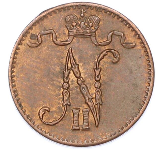 Монета 1 пенни 1915 года Русская Финляндия (Артикул: K10-15388) — Фото №2