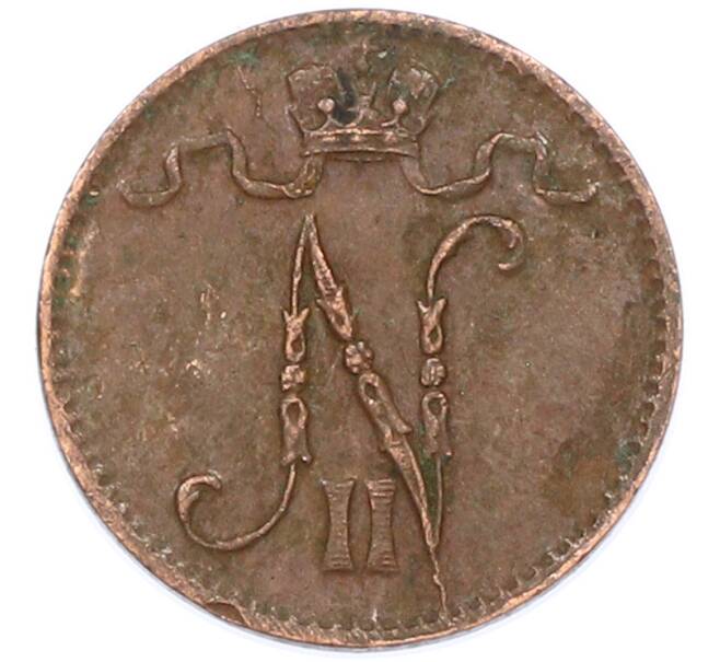 Монета 1 пенни 1911 года Русская Финляндия (Артикул: K10-15389) — Фото №2