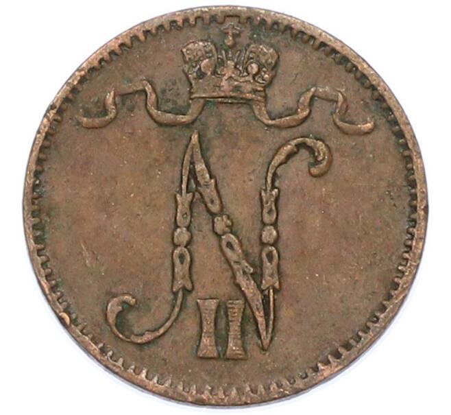 Монета 1 пенни 1903 года Русская Финляндия (Артикул: K10-15391) — Фото №2