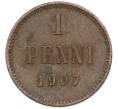 Монета 1 пенни 1907 года Русская Финляндия (Артикул: K10-15393) — Фото №1