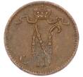 Монета 1 пенни 1916 года Русская Финляндия (Артикул: K10-15394) — Фото №2