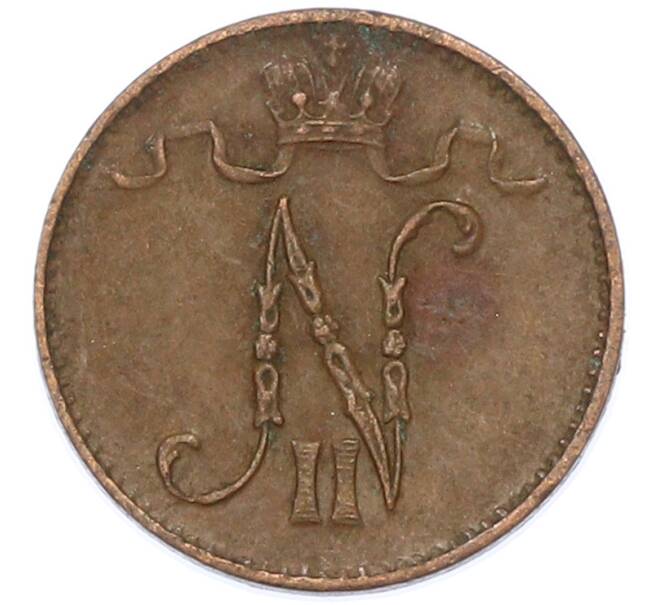 Монета 1 пенни 1911 года Русская Финляндия (Артикул: K10-15409) — Фото №2