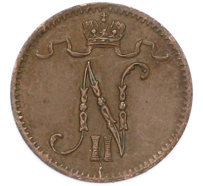 Монета 1 пенни 1916 года Русская Финляндия (Артикул: K10-15412) — Фото №2