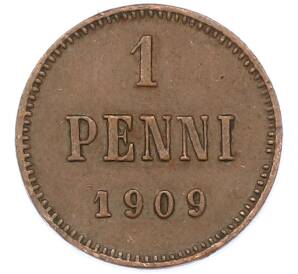 1 пенни 1909 года Русская Финляндия — Фото №1
