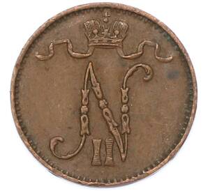 1 пенни 1909 года Русская Финляндия — Фото №2