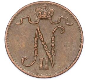 1 пенни 1913 года Русская Финляндия — Фото №2