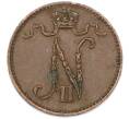 Монета 1 пенни 1907 года Русская Финляндия (Артикул: K10-15415) — Фото №2