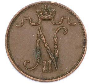 1 пенни 1907 года Русская Финляндия — Фото №2