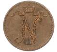 Монета 1 пенни 1916 года Русская Финляндия (Артикул: K10-15418) — Фото №2