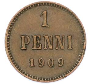1 пенни 1909 года Русская Финляндия — Фото №1