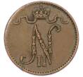 Монета 1 пенни 1909 года Русская Финляндия (Артикул: K10-15421) — Фото №2