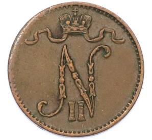 1 пенни 1909 года Русская Финляндия — Фото №2