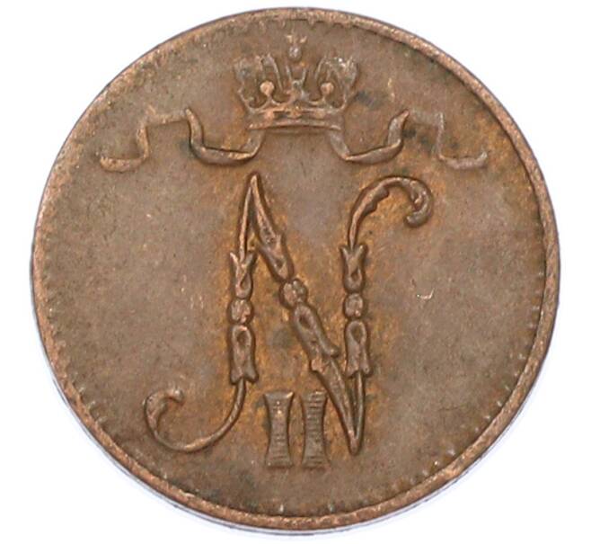 Монета 1 пенни 1916 года Русская Финляндия (Артикул: K10-15424) — Фото №2