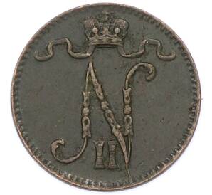 1 пенни 1900 года Русская Финляндия — Фото №2