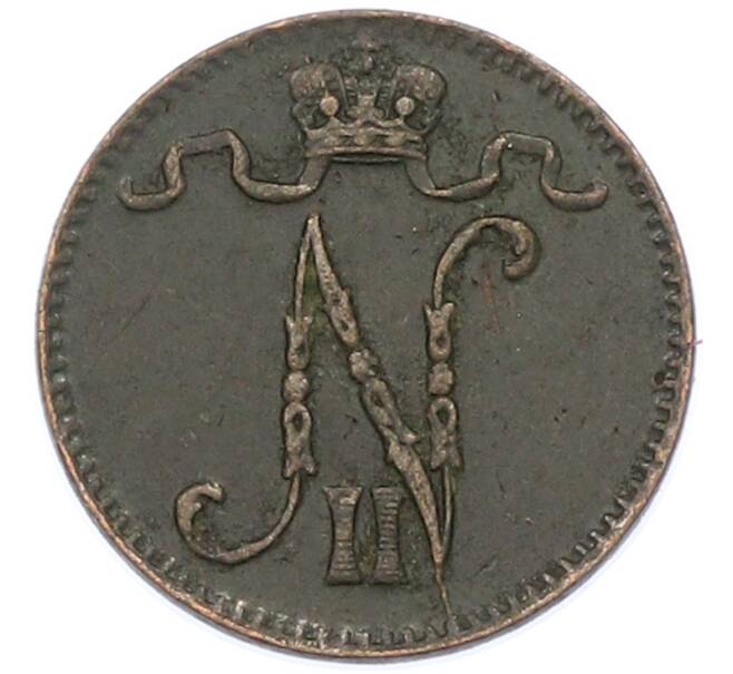Монета 1 пенни 1900 года Русская Финляндия (Артикул: K10-15426) — Фото №2