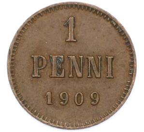 1 пенни 1909 года Русская Финляндия — Фото №1