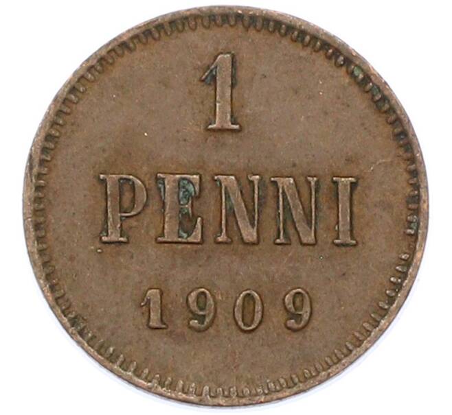 Монета 1 пенни 1909 года Русская Финляндия (Артикул: K10-15427) — Фото №1